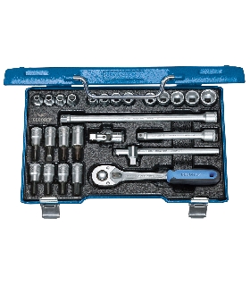 JUEGO DE LLAVES DE VASO 3/8"" 26 PZAS HEXAGONAL IN-IS-PH 6229740 GEDORE